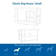 thumbnail image 3 of TRIXIE natura Classic Elevated Weatherproof Wooden Small Outdoor Dog House w/ Hinged Roof, Brown, 3 of 7