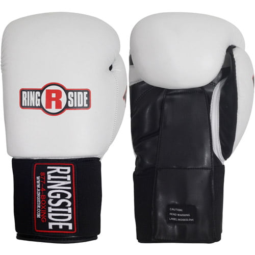 Ringside IMF Tech Hook and Loop Sparring Boxing Gloves Black 