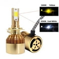 thumbnail image 2 of 2 Color LED Headlight H7 H4 Bulb For Car Auto 3000K Yellow White 12V Fog Light  H1 H11 H3 9005 9006 880 9012 Kit, 2 of 7
