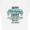 thumbnail image 4 of Inktastic Happy Birthday, Daddy Best Ever in Blue Boys or Girls Baby Bodysuit, 4 of 5