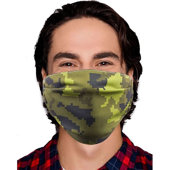 Gotta Get it Gifts Polyester / Spandex, Fabric, Adjustable, 2-Layer Reusable & Washable Camo Face Mask (One Size Fits All)