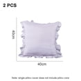 thumbnail image 2 of 2 paquetes de funda de almohada de color sólido para sofá de dormitorio, funda de almohada versátil de encaje plisado, 2 of 5
