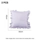 thumbnail image 2 of 2 paquetes de funda de almohada de color sólido para sofá de dormitorio, funda de almohada versátil de encaje plisado, 2 of 5