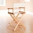 thumbnail image 3 of "24" Director's Chair Natural Frame-White Canvas", 3 of 3