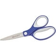 thumbnail image 2 of KleenEarth Soft Handle Scissors Pointed Tip, 7" Long, 2.25" Cut Length, Blue/Gray Straight Handle, 2 of 4