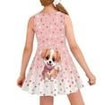 thumbnail image 2 of Yuyamidu Dog Paw Tank Top Princess Dress Cute Pink Sleevelesss Sundress for Teen Girls Casual School Party Dress Summer Round Neck Basic Skater Dress Size 11-12, 2 of 6