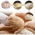 thumbnail image 4 of 6 Pack 5 Inch Bread Proofing Basket,Bexikou Natural Rattan Proofing Bowl, Sourdough Bread Bakery Basket with Cloth Liner,Round Bread Basket for Bread Making, 4 of 7