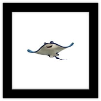 Gallery Pops Disney Pixar Finding Dory - Mr. Ray Wall Art, Black Framed Version, 12" x 12"