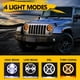 thumbnail image 2 of Faros para automóviles 1 Uds 7 pulgadas coche motocicleta LED faro 500W 6000K 30000LM IP67 impermeab TOMSHOO Faros para automóviles, 2 of 7