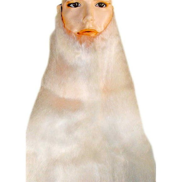Morris Costumes LW35 Santa Beard Long 60 White Wig Costume