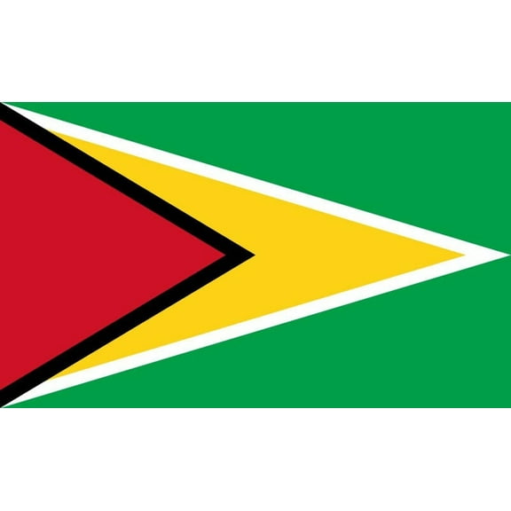 Guyana Flag Decal Sticker - 6 inches wide