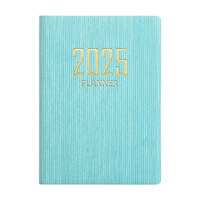 2025 Weekly & Monthly Planner, Compact Pocket Faux Leather Cover College Notebooks for Note Taking Diaries for Men Note Books for Note Taking Journal Notebook for Women Men Utiles Escolares, Blue
