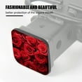 thumbnail image 3 of Hitch Cover Fits For 2-Inch Hitch,Dense Red Roses A Symbol Of Passionrubber Trailer Hitch Cover Tube Plug Insert,Car Exterior Accessories, Receiver Tube Hitch Plug, 3 of 6
