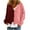 Wine, variant on Annhoo Flannel Cardigans for Women V Neck Long Sleeve Button down Outwear Fall Plus Size Color Block Knit Sweaters