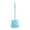 Blue#2, variant on Toilet Brush Set with Base White Pink or Blue Plastic Toilet Cleaning Brush 1-Piece Bathroom Cleaning Kit for Rim Corners