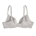 thumbnail image 6 of Gymayou Women Low Cut Underwire Push Up Bra Half Cup Comfort Lingerie Adjustable Thin Strap Deep V Gathering Support Bra White 85B, 6 of 9
