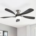 thumbnail image 3 of Sofucor 52" Modern Black Ceiling Fan with LED Light and Remote, 3 of 13
