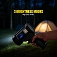 thumbnail image 5 of "Rechargeable Spotlight,  Super Bright Spotlight Flashlight, Long Running Spot Light Searchlight, Outdoor Handheld LED Flashlight High Lumens with Solar Panels for Hunting Camping Boat ", 5 of 13