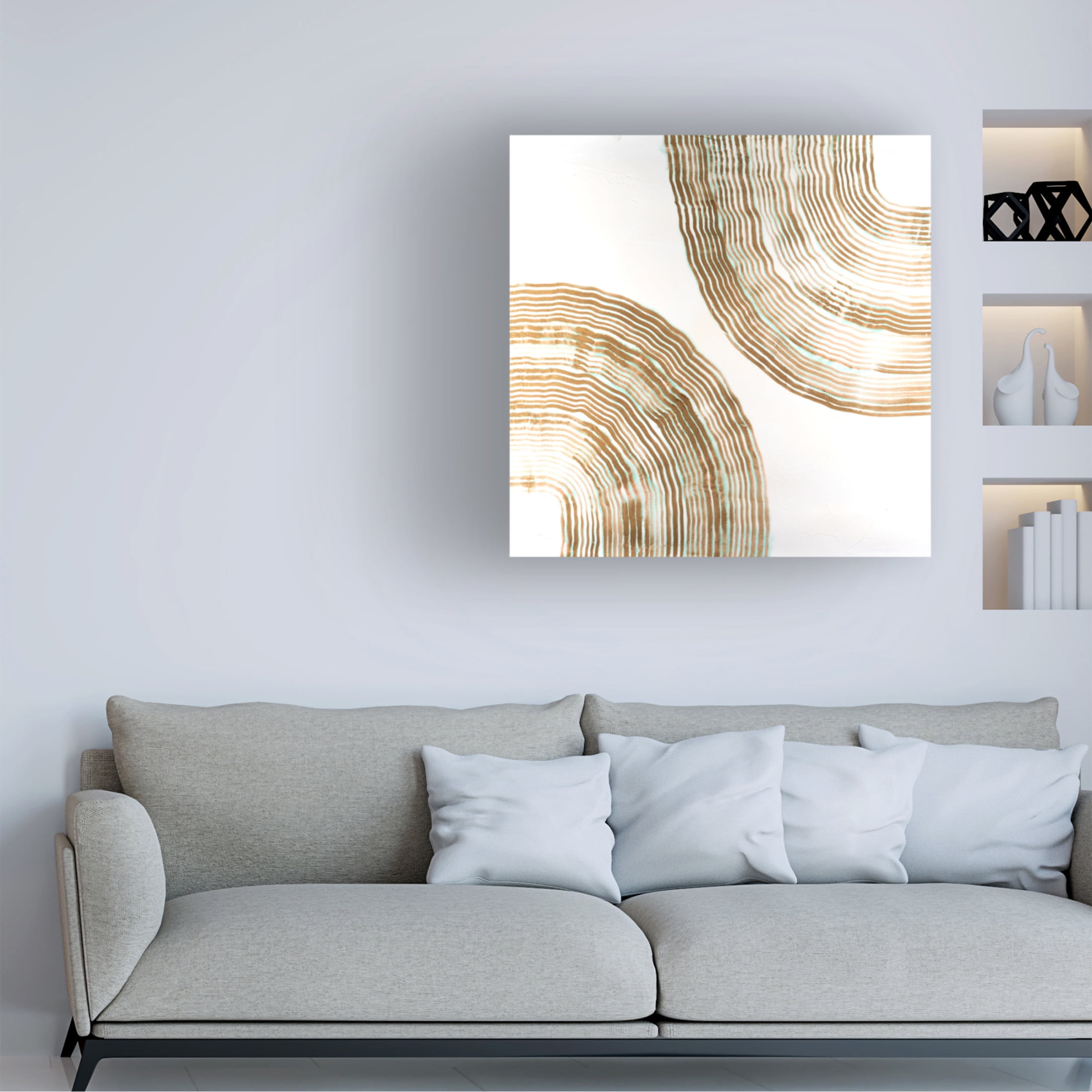 Canvas Wall Art - Vanna Lam 'Sisal I' Wall Art for Living Room, Bedroom, or Office Décor by Trademark Fine Art - 24 x 24 Inches