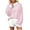 Pink, variant on Aeguzox Womens Sweatshirt Crewneck Long Sleeve Oversized Striped Pullover Tops,Sizes S-5XL