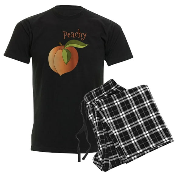 CafePress - Peachy Pajamas - Men's Dark Loose Fit Cotton Pajama Set