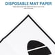 thumbnail image 5 of Alfombrilla de papel desechable para suelo de coche (blanco y negro), 60 unidades, alfombrillas protectoras para coche, almohadillas tipo puf de fútbol para, 5 of 6