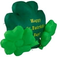 thumbnail image 4 of LED Lighted Inflatable Happy St. Patrick's Day Triple Shamrock Outdoor Decoration - 60", 4 of 7