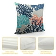 GOSMITH Nautical Coastal Throw Pillow Covers Beach Themed Ocean Coral Starfish Decorative Pillow