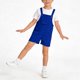 thumbnail image 5 of Odeerbi Niños Niñas Verano Bib En General Pantalones Cortos Casual Cómodo Lindo Romper Con Bolsillo, 5 of 7