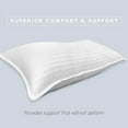 thumbnail image 4 of Elegant Comfort Stripe Pillows, Plush Bed Pillows for All Sleep Positions, Cooling Gel Filling, 2-Pack Standard/Queen Pillow Set, 4 of 5
