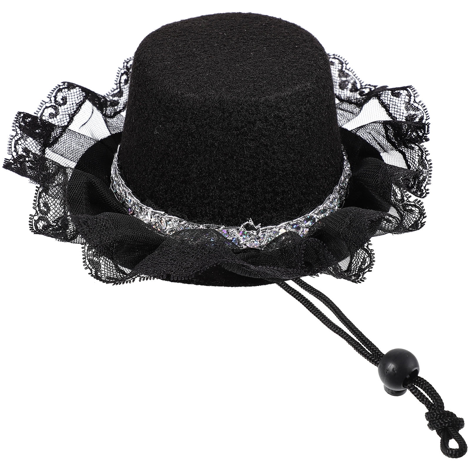 TABLZONE Delicate Cat Bowler Hat Adjustable with Rope for Comfortable and Stylish Pet Use