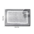 thumbnail image 3 of ZUBKTE Caroet Color Geometry Bath Mats For Bathroom Non Slip 16x24 Small Dark Gray Bathroom Rugs Absorbent Soft Washable Microfiber Bath Mat Bathroom Carpet, 3 of 6