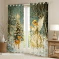 thumbnail image 2 of Feelyou Vintage Fairy Elf Black Out Curtains for Kids, Christmas Reindeer Curtains Pack of 2 (42x63 Each), Princess Bedroom Curtains, , Window Curtains Room Decor, 2 of 6