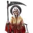 thumbnail image 2 of Santa Muerte Saint of Holy Death Seven Powers Religious Resin Statue Figurine (Stand 10.5"), 2 of 2