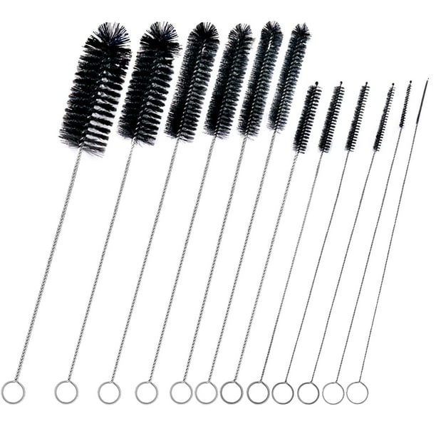 Juego de cepillos para limpiar pajitas, familia de cepillos, 12 piezas, para botella de agua