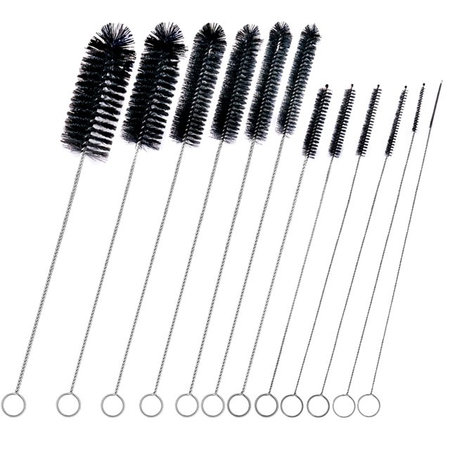 Juego de cepillos para limpiar pajitas, familia de cepillos, 12 piezas, para botella de agua
