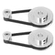 thumbnail image 3 of 2 Set Synchronous Wheel GT2 Aluminum Alloy Timing Pulley with 2Pcs Length 200mm Width 6mm Belt 8mm Inner Bore, 3 of 5