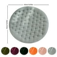thumbnail image 2 of ZMKIAG Velvet Round Chair Pad Seat Cushion, Soft and Comfy Chair Cushion, Solid Color Round Seat Pad Cushion for for Kitchen Dining Office Chair Kids Reading, 16.93 inch, 2 of 8