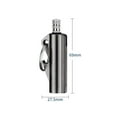 thumbnail image 3 of Deeceymbur Permanent Lighter Keychain Match Infinity Fire Metal Strike Starter Waterproof Flint Multitool Proof Survival Emergency Reusable Bulk Men Vintage Hidden Honest Kerosene Light Long Portable, 3 of 7