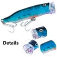 thumbnail image 3 of BE-TOOL Soft Plastics Fishing Lure Fishing Baits with Barbed Hooks Bass-Sound Fishing Lures (Light Blue), 3 of 7