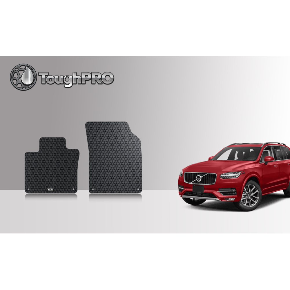 ToughPRO Floor Mat Accessories Two Front Mats Compatible with 2020 Volvo XC90 All Weather