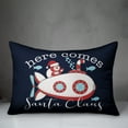 thumbnail image 2 of Creative Products Santa Submarine 14x20 Spun Poly Pillow, 2 of 2
