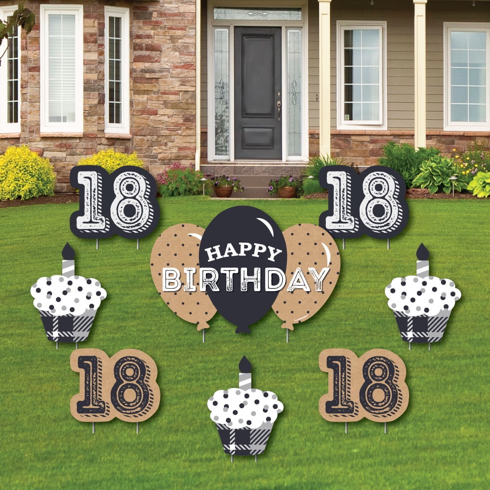 18th Milestone Birthday Time to Adult Yard Sign