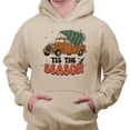 thumbnail image 2 of Retro Tis the Season Hoodie Sweatshirt Unisex Medium Sand, 2 of 5