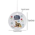 thumbnail image 6 of Easter Rabbit Ceramic Hanging Round Pendant Ornament for Party Supplies DIY Decoration Gift, 6 of 7
