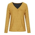 thumbnail image 4 of JJHGVB Carnival Costume Casual Blouses Pullover Sweatshirts for Women Casual Short Tops Casual Comfort Sweatshirt Loose Fit Dressy Casual T Shirts Yellow M, 4 of 4