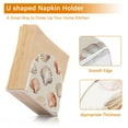 thumbnail image 5 of Yayeee Napkin Holder for Table Set of 2 Kitchen Paper Tissue Organization, Purple Seashell, 5 of 8