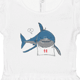 thumbnail image 4 of Inktastic Shark Dinner Girls Baby Dress, 4 of 5