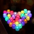 thumbnail image 1 of Tealight LED Candles Plastic Material Romantic Style Smoke Free Tea Lights Battery Operated For Indoor OutdoorColorful Discoloration, 1 of 1