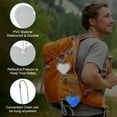 thumbnail image 3 of Uxcell Reflective Keychain Tag Reflective Pendant Reflector Key Ring Safety Reflector Silver-white, 3 of 7